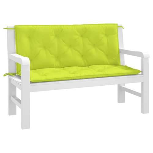 Jastuci za vrtnu klupu 2 kom Jarko zelena tkanine Oxford - Svjetlozelena 120 x 50 x 7 cm 2 Cijena