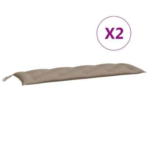 Jastuci za vrtnu klupu 2 kom smeđesivi tkanine Oxford - Sivo-smeđa 150 x 50 x 7 cm 2 Cijena