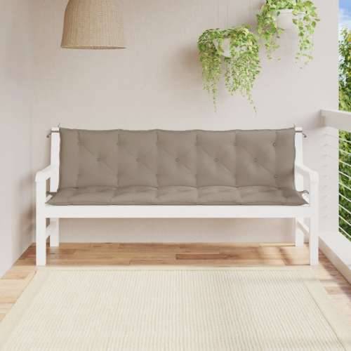 Jastuci za vrtnu klupu 2 kom smeđesivi tkanine Oxford - Sivo-smeđa 180 x 50 x 7 cm 2 Cijena