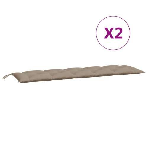 Jastuci za vrtnu klupu 2 kom smeđesivi tkanine Oxford - Sivo-smeđa 180 x 50 x 7 cm 2 Cijena