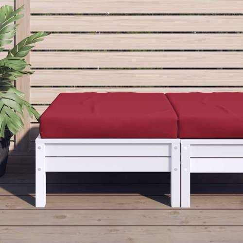 Jastuk za palete boja crvenog vina 60x60x9,5 cm od tkanine Oxford - boja crnog vina 1 naslon za noge Cijena