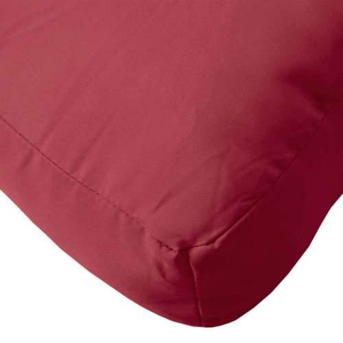 Jastuk za palete boja crvenog vina 60x60x9,5 cm od tkanine Oxford - boja crnog vina 1 naslon za noge Cijena