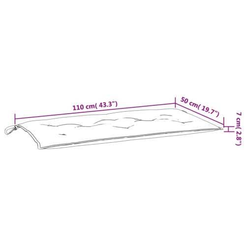 Jastuk za vrtnu klupu jarkozeleni 110x50x7 cm od tkanine Oxford - Svjetlozelena 1 Cijena