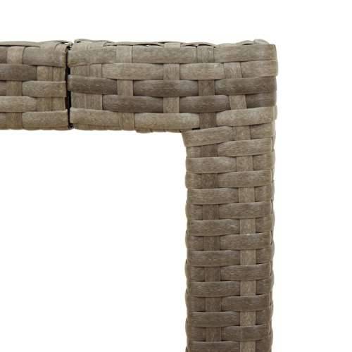 Vrtni stol s pločom od drva bagrema sivi 150x90x75cm poliratana Siva 4 Cijena