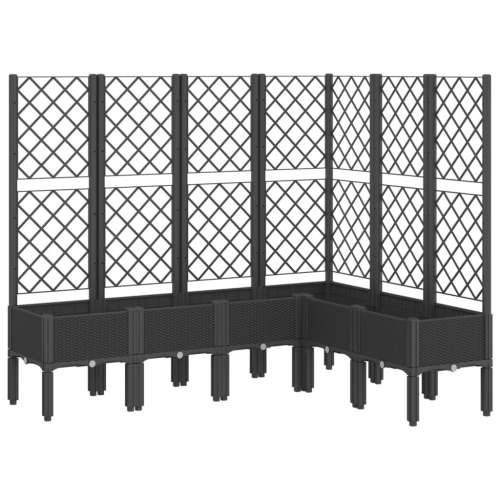 Vrtna sadilica s rešetkom crna 160 x 120 x 142 cm PP - Crna 160 x 120 x 142 cm 1 Cijena