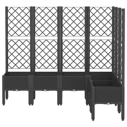 Vrtna sadilica s rešetkom crna 160 x 120 x 142 cm PP - Crna 160 x 120 x 142 cm 1 Cijena