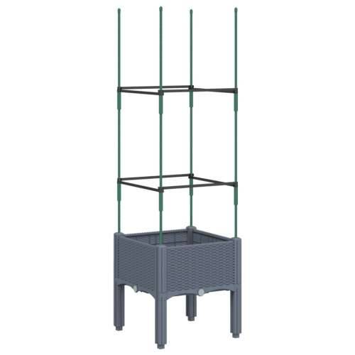 Vrtna sadilica s rešetkom plava siva 40 x 40 x 142,5 cm PP - Plavo-siva 40 x 40 x 142.5 cm 1 Cijena
