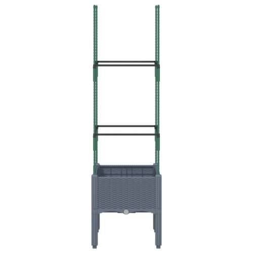 Vrtna sadilica s rešetkom plava siva 40 x 40 x 142,5 cm PP - Plavo-siva 40 x 40 x 142.5 cm 1 Cijena