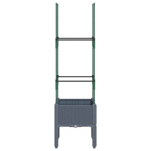Vrtna sadilica s rešetkom plava siva 40 x 40 x 142,5 cm PP - Plavo-siva 40 x 40 x 142.5 cm 1 Cijena