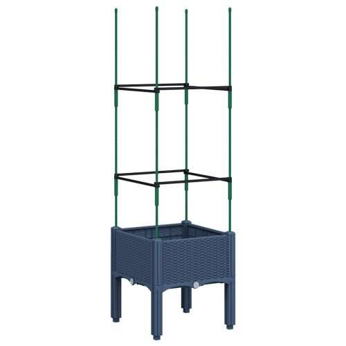 Vrtna sadilica s rešetkom plava siva 40 x 40 x 142,5 cm PP - Plavo-siva 40 x 40 x 142.5 cm 1 Cijena