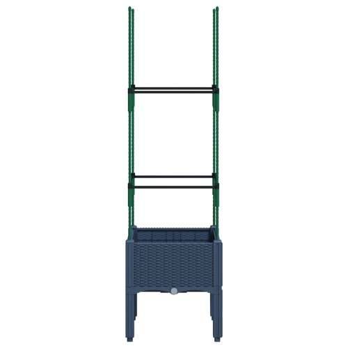 Vrtna sadilica s rešetkom plava siva 40 x 40 x 142,5 cm PP - Plavo-siva 40 x 40 x 142.5 cm 1 Cijena