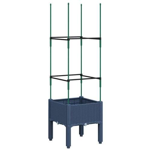 Vrtna sadilica s rešetkom plava siva 40 x 40 x 142,5 cm PP - Plavo-siva 40 x 40 x 142.5 cm 1 Cijena
