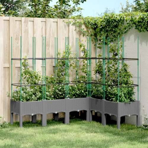 Vrtna sadilica s rešetkom svjetlosiva 120x120x142,5 cm PP - Svjetlosiva 160 x 120 x 142.5 cm 1 Cijena
