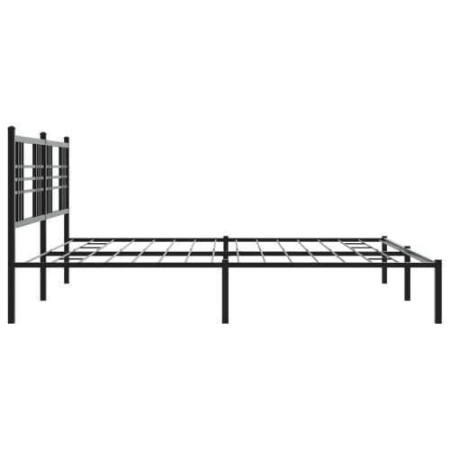 Metalni okvir za krevet s uzglavljem crni 183x213 cm Crna 183 x 213 cm s uzglavljem Cijena