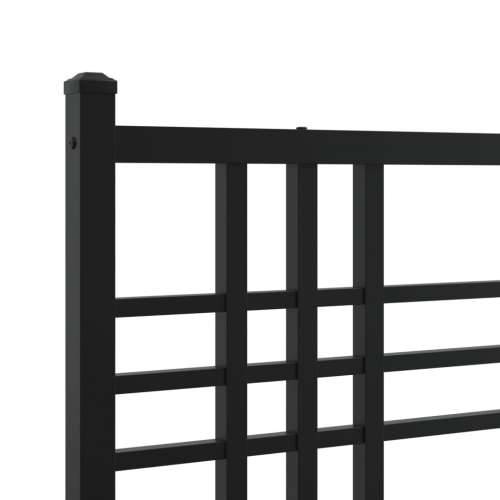 Metalni okvir za krevet s uzglavljem crni 183x213 cm Crna 183 x 213 cm s uzglavljem Cijena