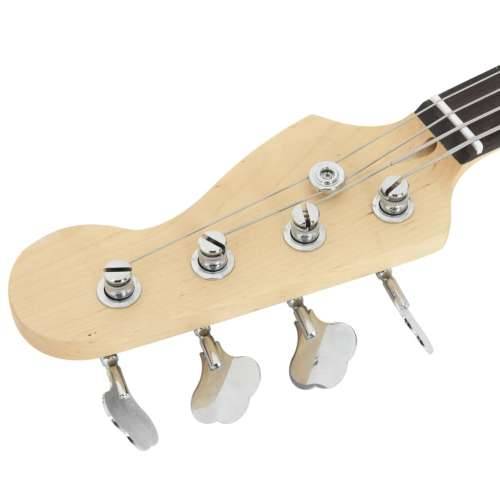 Električna bas gitara za početnike s torbom 4/4 46 ” - Smeđa i bijela Cijena