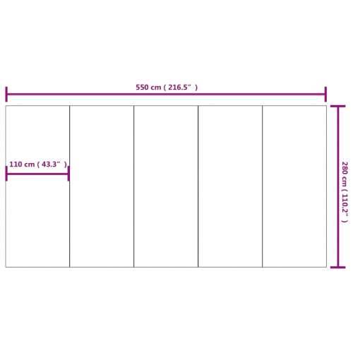 Platno za tlo ispod bazena svjetlosivo 550x280 cm poliesterska - 550 x 280 cm 1 Cijena