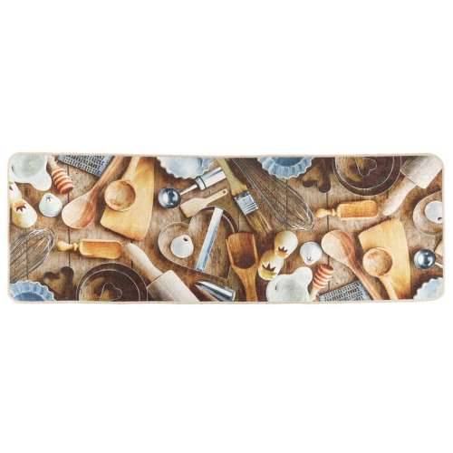 Kuhinjski tepih raznobojni 60 x 180 cm perivi i protuklizni - Šareni Cijena