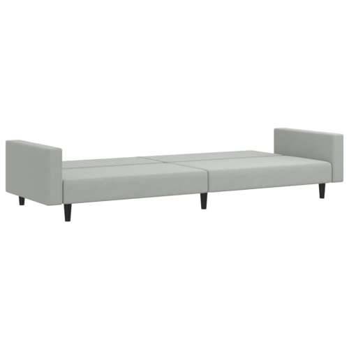 2-dijelni set sofa svjetlosivi baršunasti - Svjetlosiva S naslonom za ruke Cijena