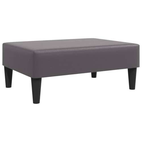 2-dijelni set sofa sivi od umjetne kože - Siva S naslonom za ruke Cijena