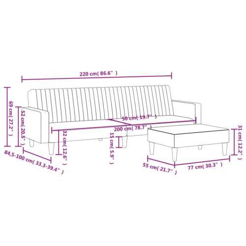 2-dijelni set sofa sivi od umjetne kože - Siva S naslonom za ruke Cijena