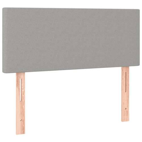 Krevet s oprugama i madracem LED svjetlosivi 120x190 cm tkanina - Svjetlosiva 120 x 190 cm Gladak dizajn Cijena