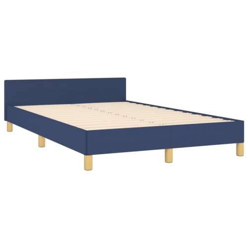 Okvir kreveta bez madraca plavi 120x190 cm od tkanine - Plava 120 x 190 cm Okomite pruge Cijena
