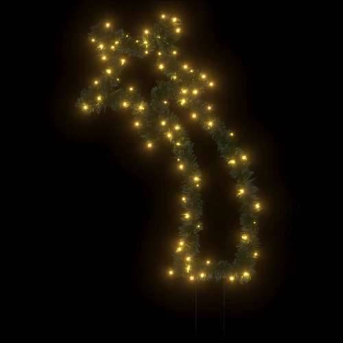 Ukrasno božićno svjetlo sa šiljcima oblik meteora 80 LED 62 cm - Zelena 62 cm 1 Cijena