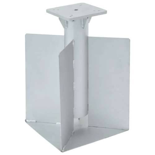 Ukopana baza za suncobran srebrna 27,5 x 27,5 x 45 cm čelična Cijena