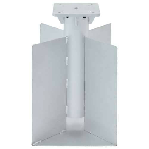 Ukopana baza za suncobran srebrna 27,5 x 27,5 x 45 cm čelična Cijena