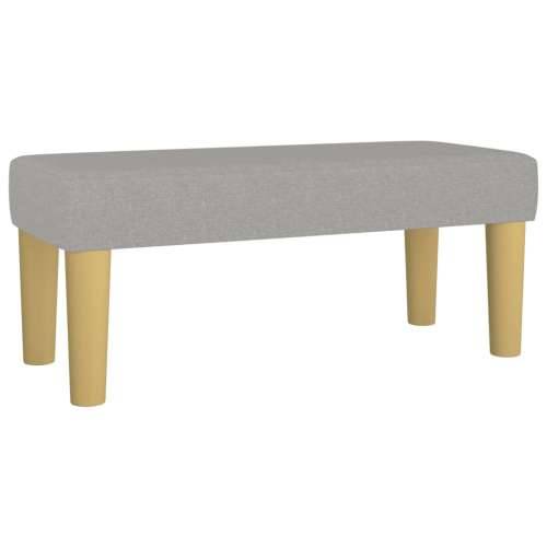Krevet s oprugama i madracem svjetlosivi 120x190 cm od tkanine - Svjetlosiva 120 x 190 cm Okomite pruge Cijena