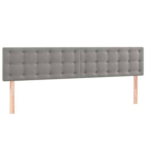 Krevet s oprugama i madracem svjetlosivi 120x190 cm baršunasti - Svjetlosiva 120 x 190 cm gumbi Cijena