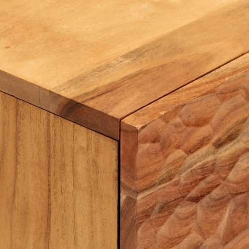 Noćni ormarić 50 x 33 x 60 cm od masivnog drva bagrema - Prirodna 1 Masivno bagremovo drvo Cijena