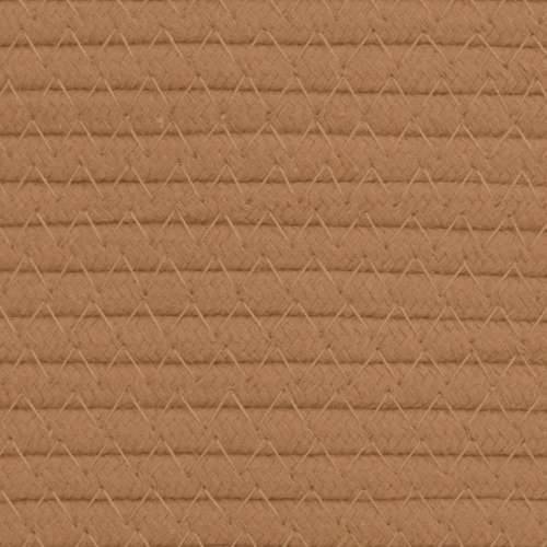 Košara za pohranu smeđe-bijela Ø 43 x 35 cm pamučna - Smeđa i bijela Cijena