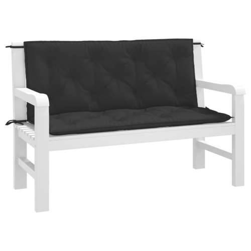 Jastuci za vrtnu klupu 2 kom crno 120x50x7 cm tkanine Oxford Crna 120 x 50 x 7 cm 2 Cijena