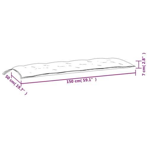 Jastuci za vrtnu klupu 2 kom sivo tkanine Oxford Siva 150 x 50 x 7 cm 2 Cijena