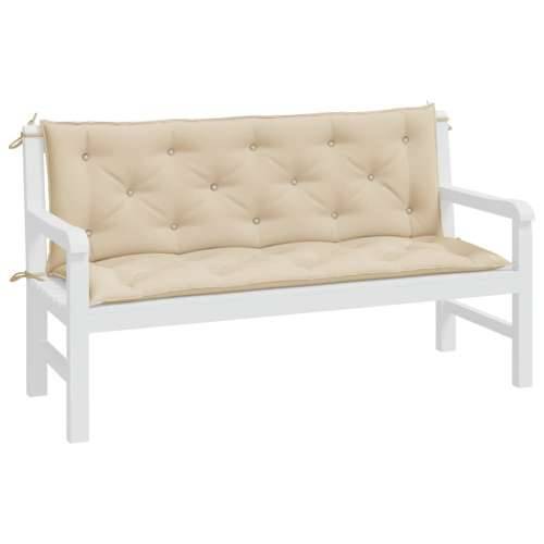 Jastuci za vrtnu klupu 2 kom bež 150x50x7 cm tkanine Oxford - Bež 150 x 50 x 7 cm 2 Cijena