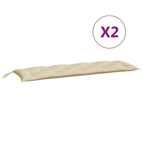 Jastuci za vrtnu klupu 2 kom bež 150x50x7 cm tkanine Oxford - Bež 150 x 50 x 7 cm 2 Cijena
