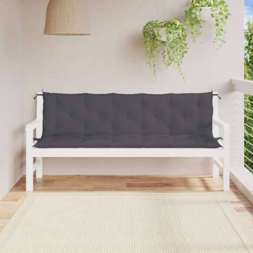 Jastuci za vrtnu klupu 2 kom antracit 180x50x7cm tkanine Oxford - Antracit 180 x 50 x 7 cm 2 Cijena