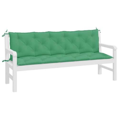 Jastuci za vrtnu klupu 2 kom zelena 180x50x7cm tkanine Oxford - Zelena 180 x 50 x 7 cm 2 Cijena