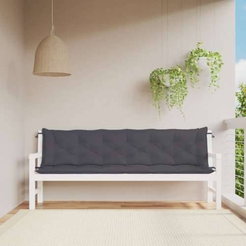 Jastuci za vrtnu klupu 2 kom antracit 200x50x7cm tkanine Oxford - Antracit 200 x 50 x 7 cm 2 Cijena