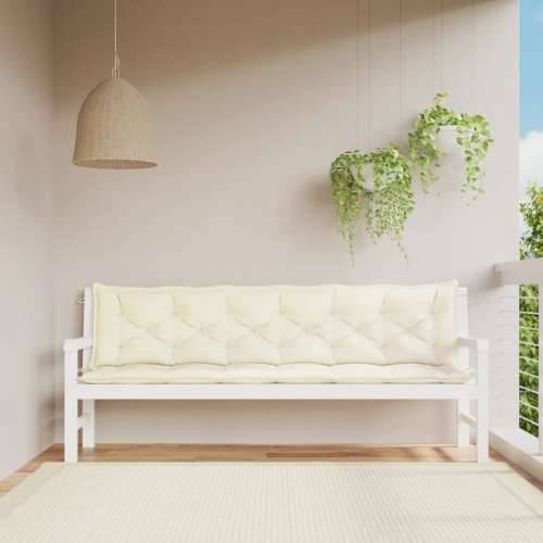 Jastuci za vrtnu klupu 2 kom Krem bijeli tkanine Oxford Krema 200 x 50 x 7 cm 2 Cijena