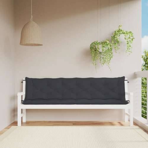 Jastuci za vrtnu klupu 2 kom crno 200x50x7 cm tkanine Oxford - Crna 200 x 50 x 7 cm 2 Cijena