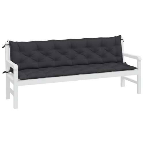 Jastuci za vrtnu klupu 2 kom crno 200x50x7 cm tkanine Oxford - Crna 200 x 50 x 7 cm 2 Cijena