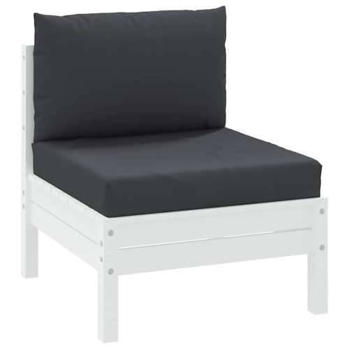 Jastuci za sofu od paleta 2 kom crni od tkanine - Crna 1 srednja sofa Cijena