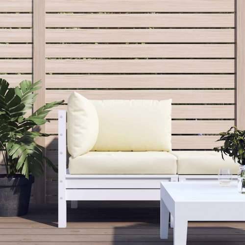 Jastuci za sofu od paleta 3 kom krem bijeli od tkanine - Krema 1 kutna sofa Cijena