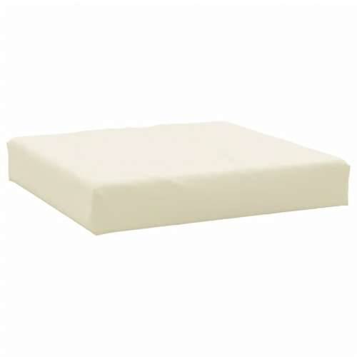 Paletni podni jastuk od tkanine 60 x 60 x 8 cm krem Cijena