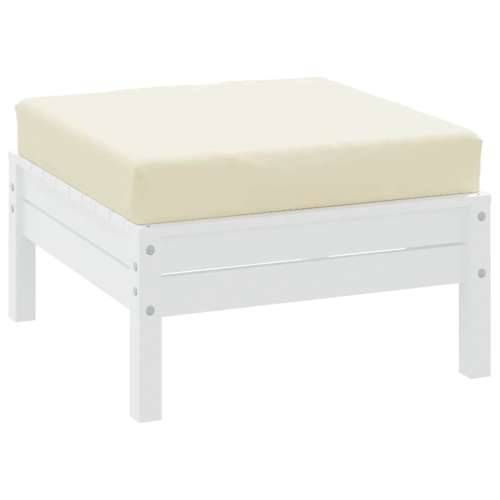 Paletni podni jastuk od tkanine 60x60x9,5 cm krem - Krema 1 naslon za noge Cijena