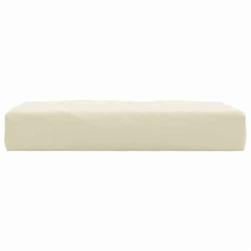 Paletni podni jastuk od tkanine 60x60x9,5 cm krem - Krema 1 naslon za noge Cijena