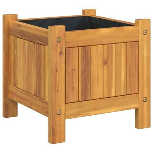 Vrtna sadilica s oblogom 31x31x30 cm od masivnog drva bagrema - 31 x 31 x 30 cm 1 Cijena